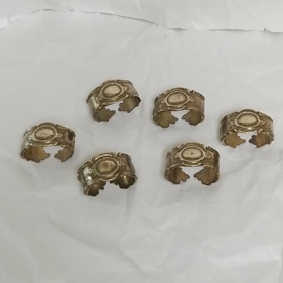 Set of 6 Napkin Ring Holders - Picture 3 of 8